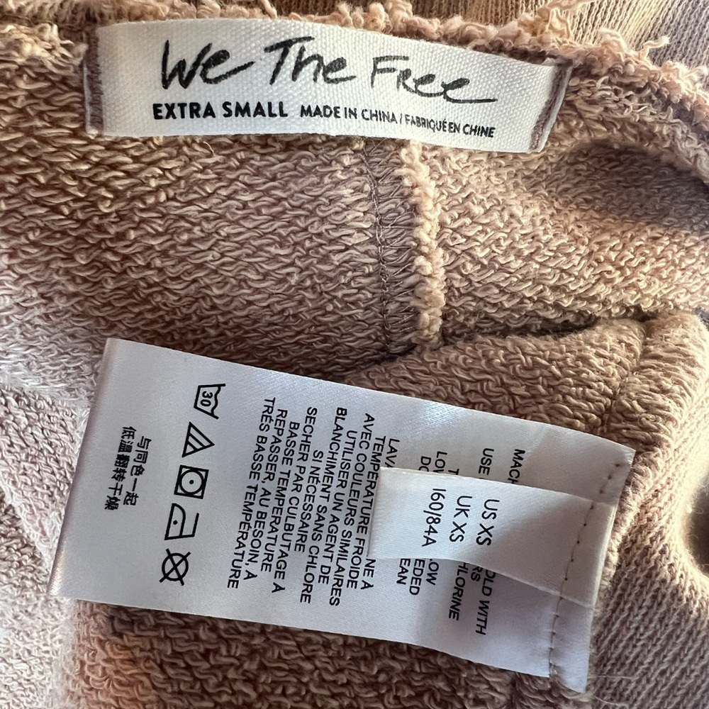 NWT $68 We The Free People XS Marley Muscle Sweatshirt Oversized Hi-Low Top - Picture 9 of 10